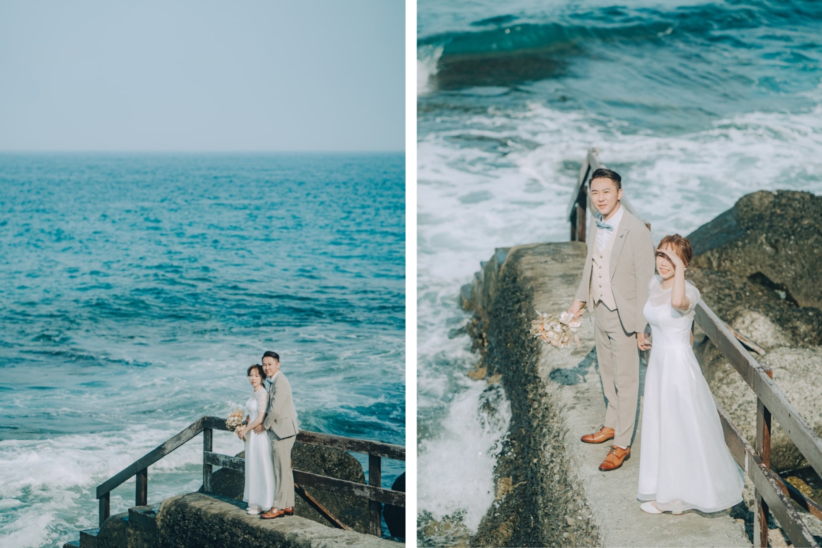 Taiwan Pre-Wedding Photoshoot Ferry Ride Pier Old Town Sea Beach by  on OneThreeOneFour 36