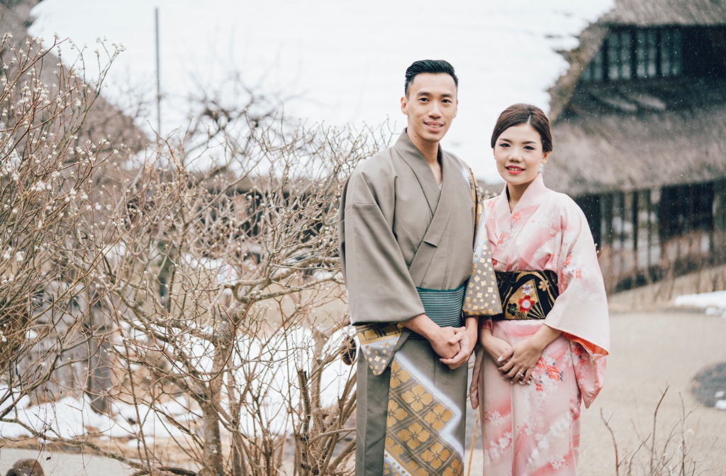 I&V: Japan Tokyo Pre-Wedding And Kimono Photoshoot At Traditional Village And Pagoda During Winter  by Lenham  on OneThreeOneFour 0