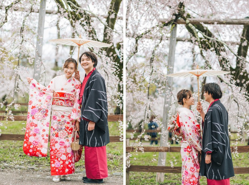 J&SJ: Kimono pre-wedding in Kyoto during popular cherry blossom season by Shu Hao on OneThreeOneFour 12