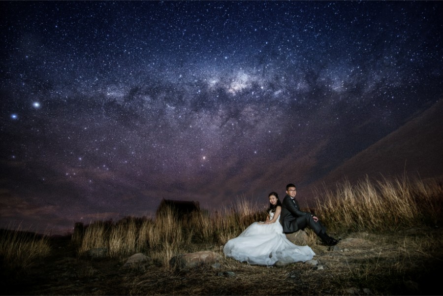 New Zealand Starry Night Prewedding Photoshoot with Alpaca Farm  by Mike on OneThreeOneFour 22