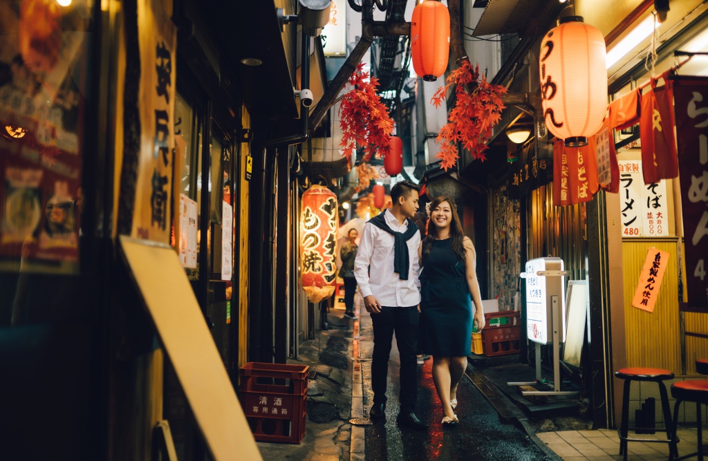 Japan Tokyo Casual Couple Photoshoot At The Shrine And Night Shopping Street  by Lenham on OneThreeOneFour 16