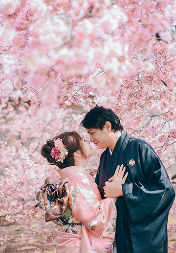 E&V: Kyoto Spring Cherry Blossoms Pre-wedding Photoshoot