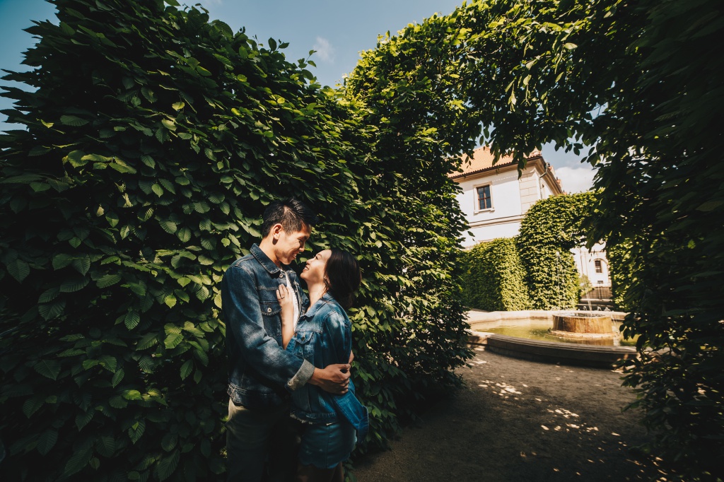 Prague Pre-Wedding Photoshoot At Old Town Square, Vrtba Garden And St. Vitus Cathedral  by Nika  on OneThreeOneFour 15