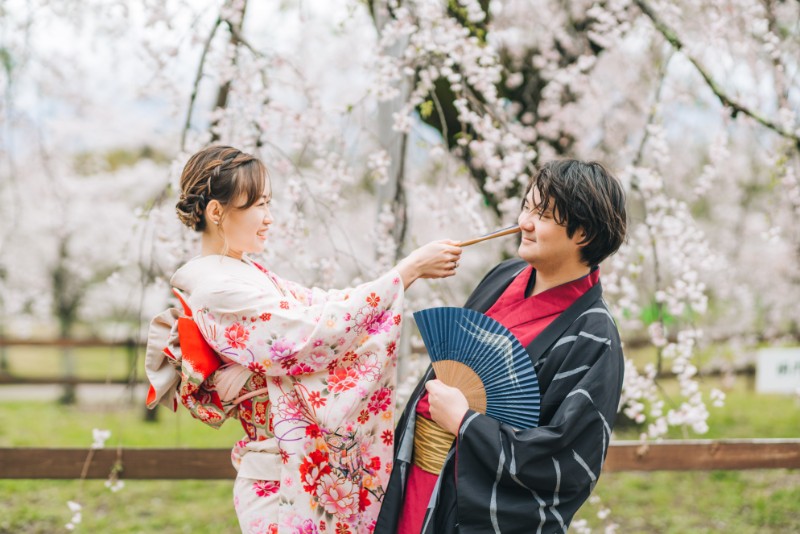 J&SJ: Kimono pre-wedding in Kyoto during popular cherry blossom season by Shu Hao on OneThreeOneFour 10
