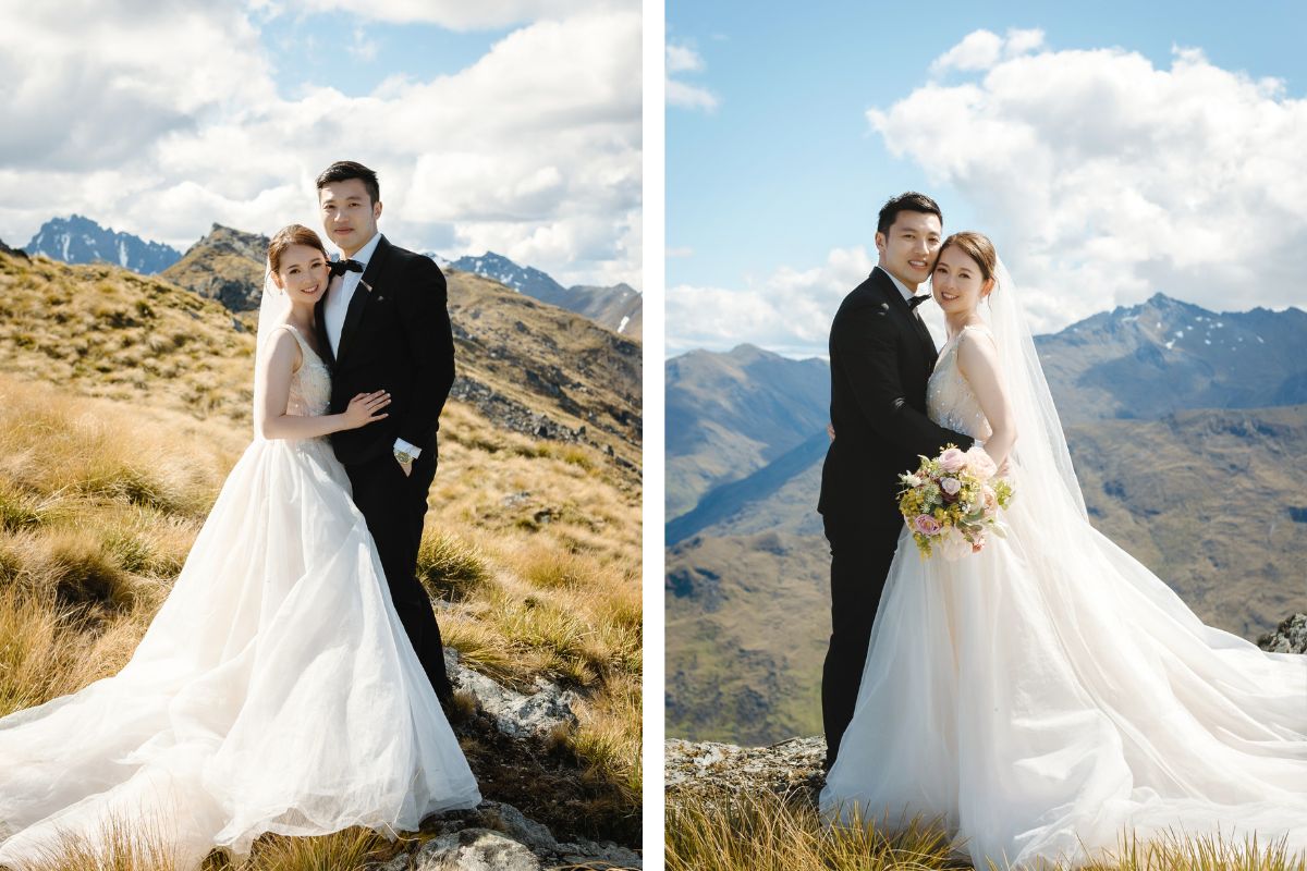 Enchanting New Zealand Summer Pre-Wedding Photoshoot Lupin Season Twin Peak by Fei on OneThreeOneFour 9