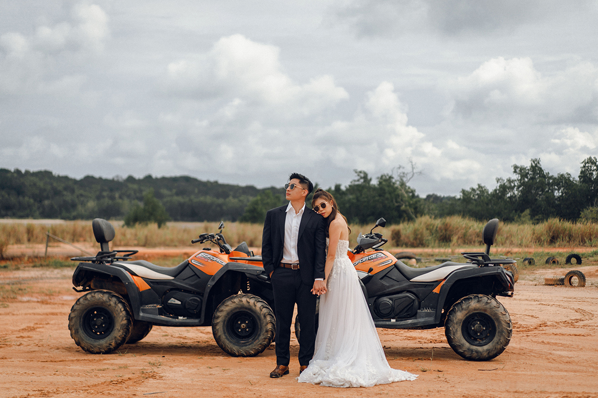 Bintan Pre-Wedding Photoshoot: Shermaine & Kai Yiong’s Adventure at Old Streets, Blue Lake, Sand Dunes & ATV Ride by HS on OneThreeOneFour 35