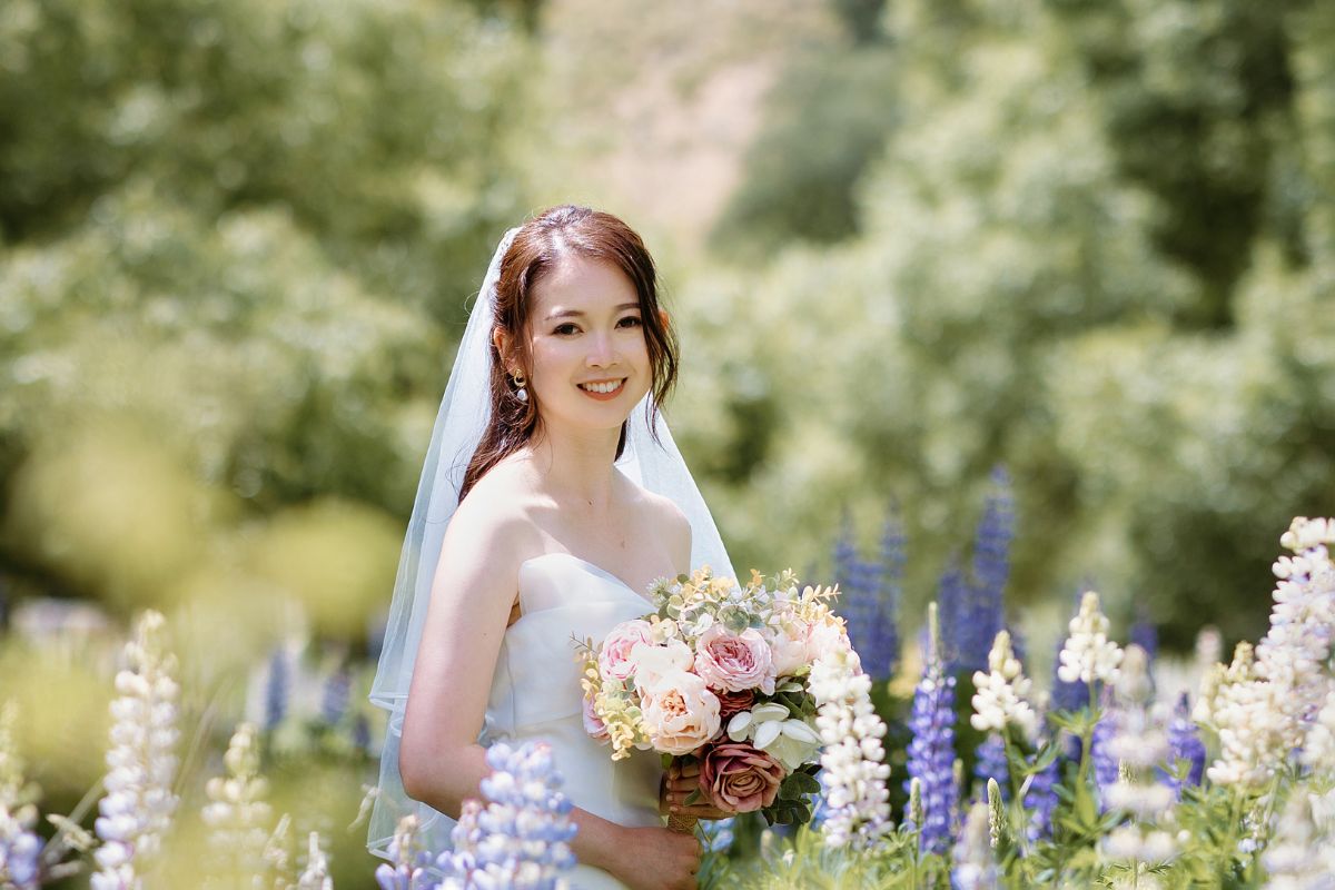 Enchanting New Zealand Summer Pre-Wedding Photoshoot Lupin Season Twin Peak by Fei on OneThreeOneFour 16