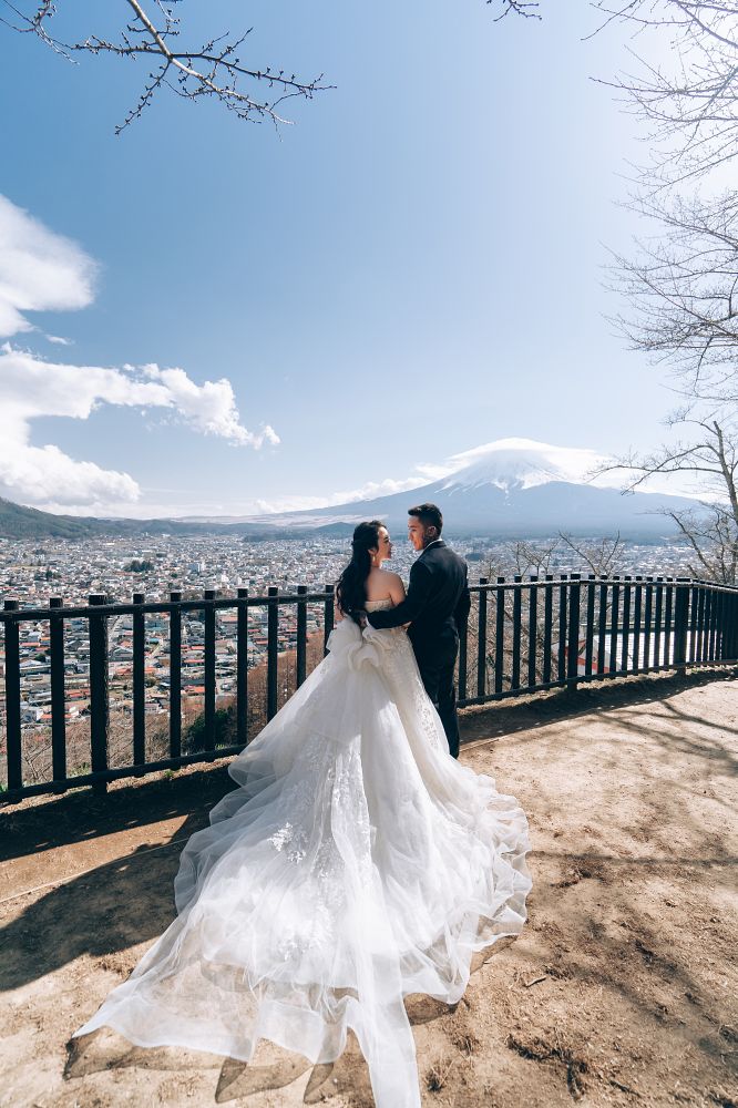 J&A: Pre-wedding in Tokyo with early blooming sakura and Mt Fuji by Dahe on OneThreeOneFour 17