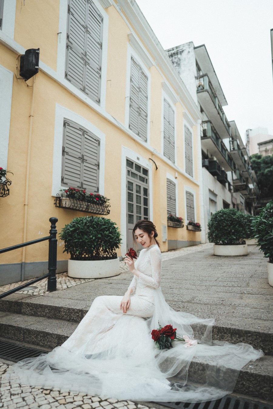 Macau Outdoor Pre-Wedding Photoshoot At Largo do Senado, Pousada de Coloane by Eden on OneThreeOneFour 18