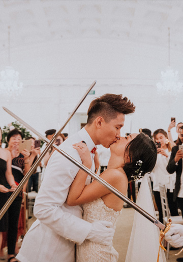 Wedding Lunch Ceremony at Fullerton Hotel