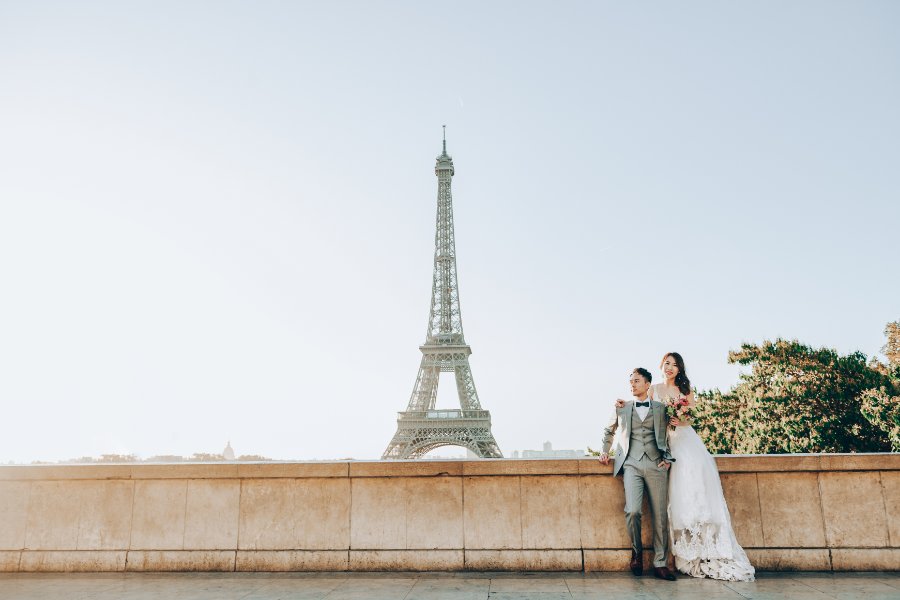 A&M: 巴黎婚紗攝影 - 艾菲爾鐵塔，羅浮宮，比爾哈凱姆橋 by Arnel on OneThreeOneFour 4