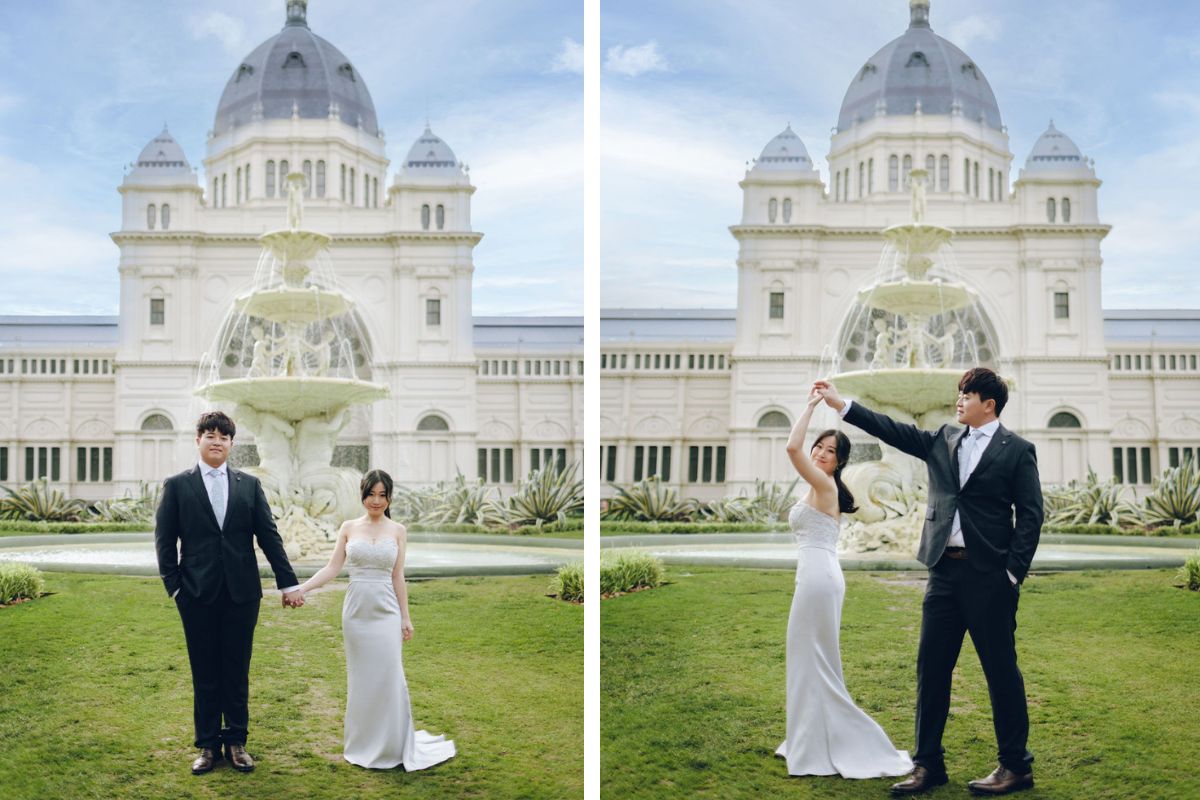 Melbourne Pre-wedding Photoshoot At St. Patrick's Cathedral, Carlton Gardens and Fitzroy Gardens In Autumn by Freddie on OneThreeOneFour 14