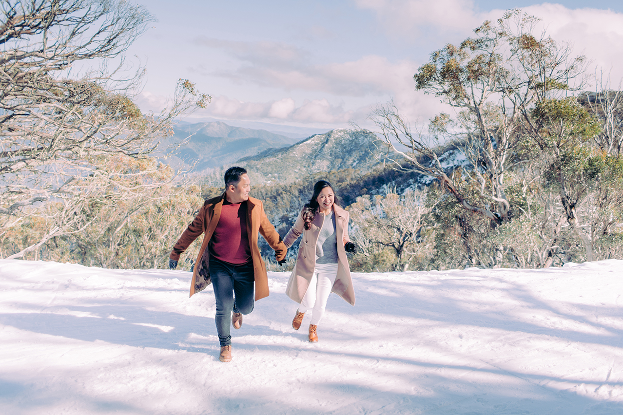 Winter Pre-Wedding Photoshoot with Huskies in Melbourne  by Freddie on OneThreeOneFour 13