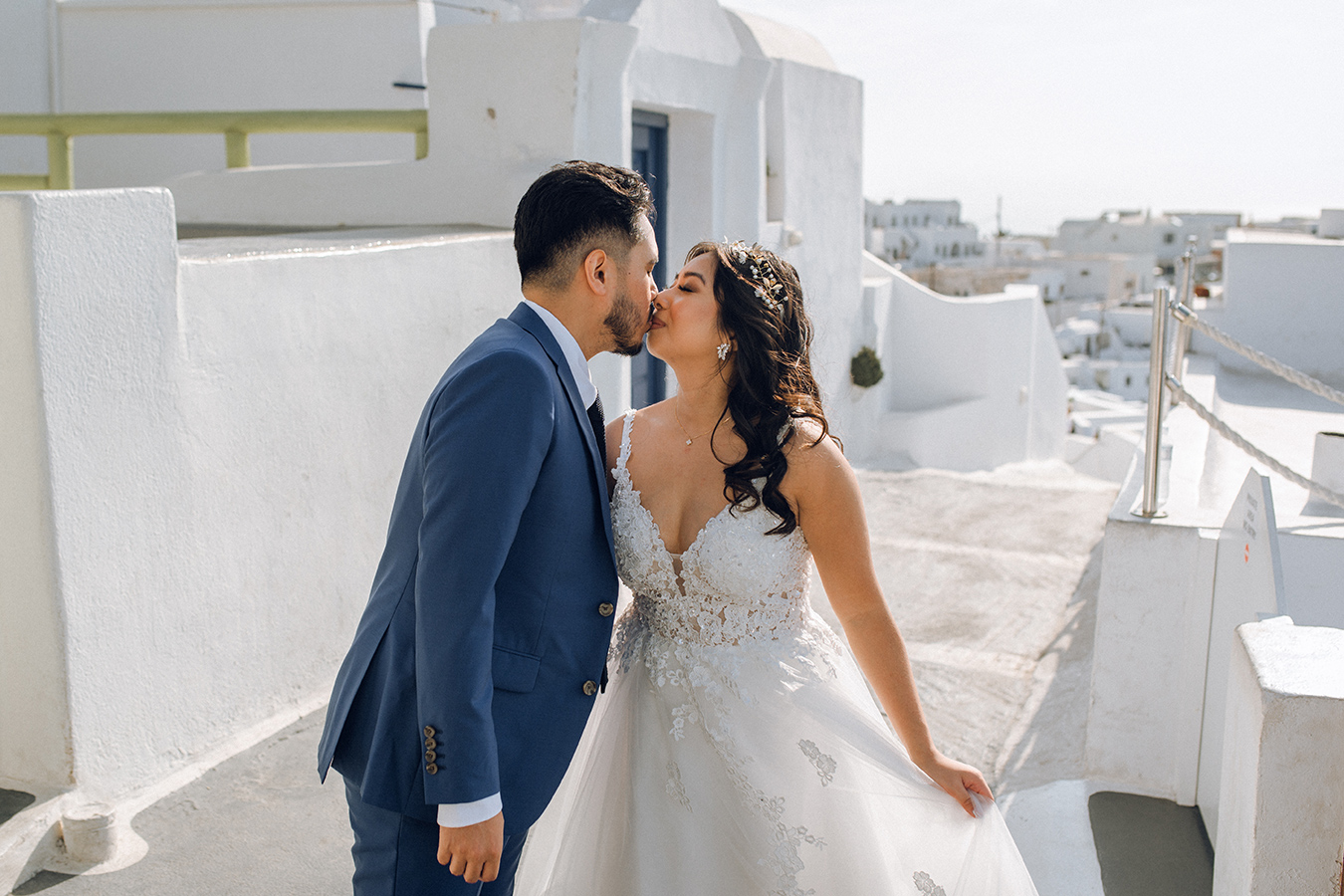 Dreamy & Romantic Santorini Pre-Wedding Photoshoot by Christina on OneThreeOneFour 8