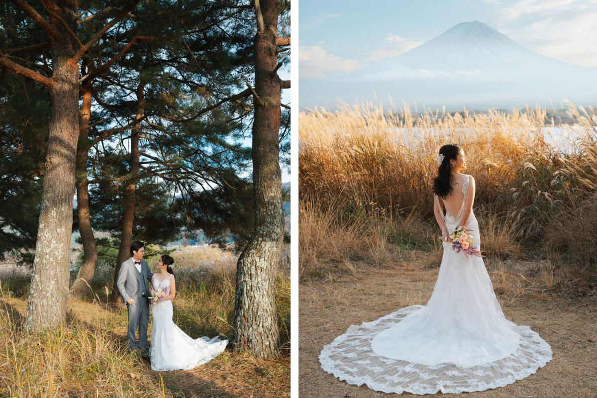 Singaporean Couple's Kimono & Prewedding Photoshoot In Tokyo - Chureito Pagoda, Shiba Park And Lake Kawaguchiko by Cui Cui on OneThreeOneFour 14