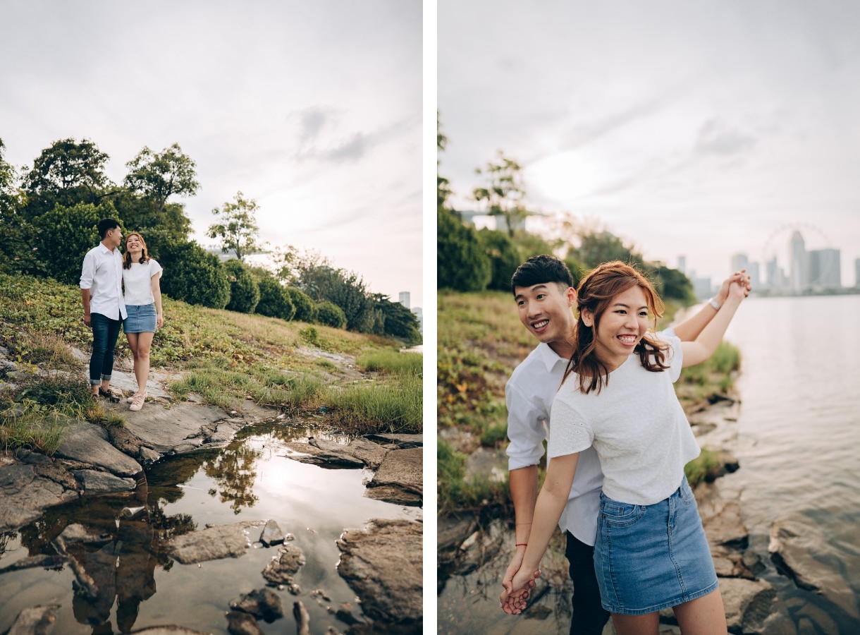 B&LY: Fort Canning, beach and Marina Bay Sands pre-wedding by Michael on OneThreeOneFour 22