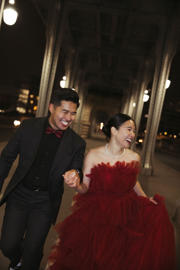 Paris Pre-Wedding Photoshoot with Eiﬀel Tower Louvre Museum Parisian Cafe Vintage Car Rooftop Night  by OneThreeOneFour on OneThreeOneFour 64