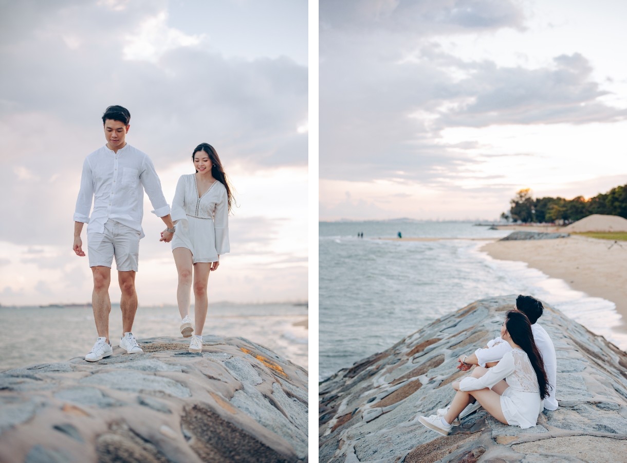 H&J: Fairytale pre-wedding in Singapore at Gardens by the Bay, Fort Canning and sandy beach by Cheng on OneThreeOneFour 38