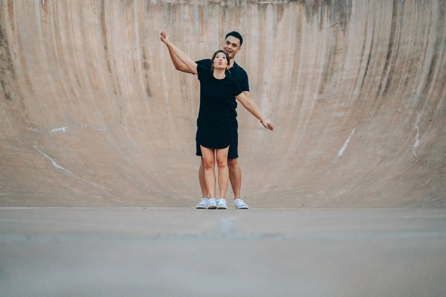 Singapore Casual Couple Photoshoot At East Coast Park - Xtreme Skatepark by Michael on OneThreeOneFour 1