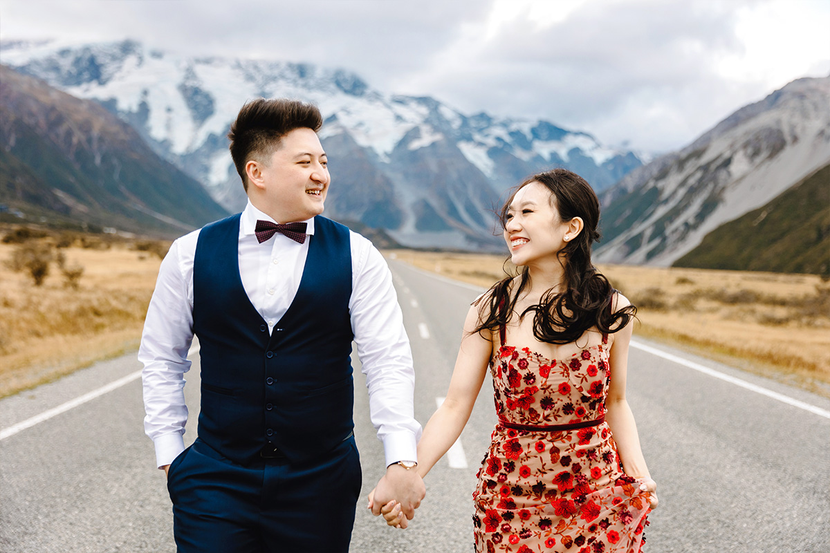 New Zealand Pre-Wedding 3-Days Photoshoot with Coromandel Peak, Mount Cook National Park, Arrowtown and Starry Night by Fei on OneThreeOneFour 31