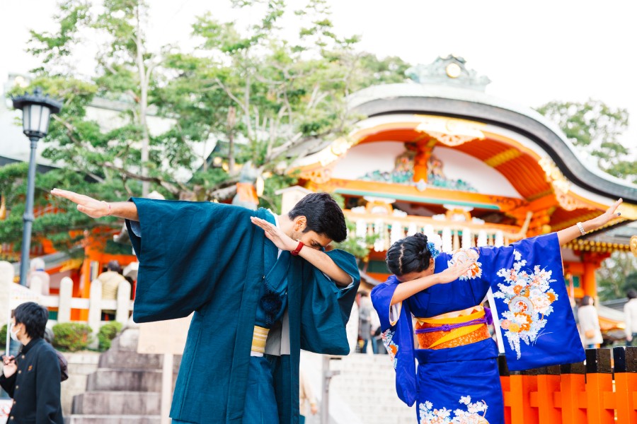P&K: Indian Kimono Proposal Photoshoot in Kyoto by Daniel on OneThreeOneFour 20