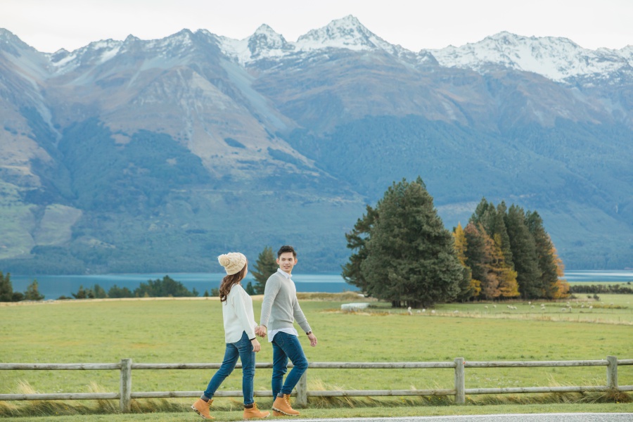 New Zealand Pre-Wedding Photoshoot At Coromandel Peak, Arrowtown And Alpaca Farm by Felix  on OneThreeOneFour 44
