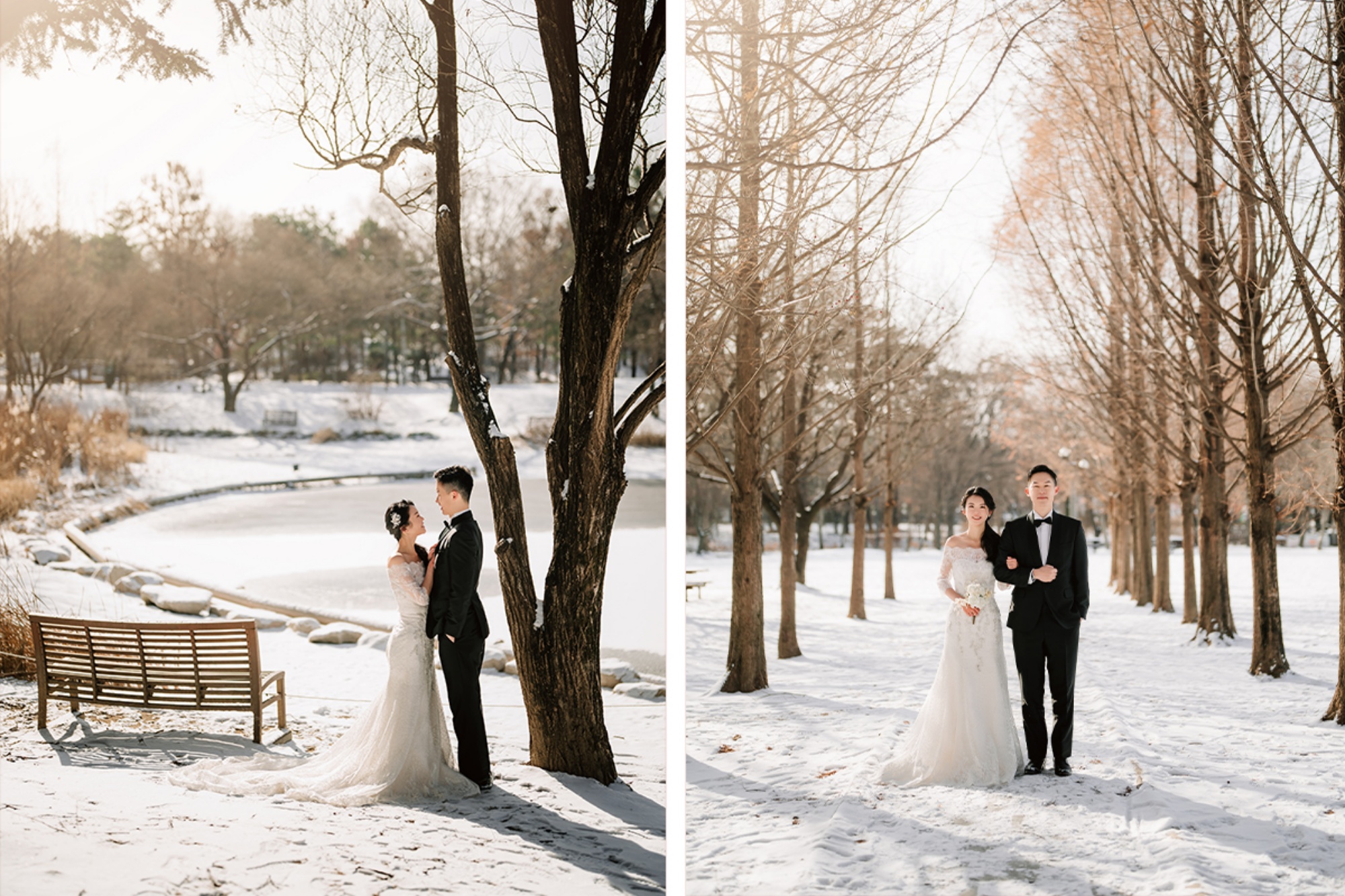 Whispers of Love in Seoul's Winter Wonderland: Snowy Pre-Wedding Extravaganza by Jungyeol on OneThreeOneFour 11