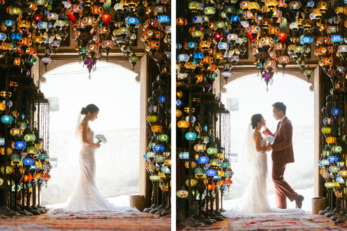 Cappadocia Pre-Wedding Photoshoot Hot Air Balloons Cave Hotel Roof Carpet Shop Slot Canyon Vintage Car by Aric on OneThreeOneFour 12