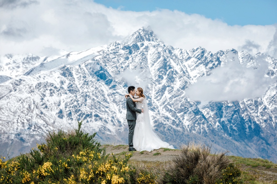 R&M: New Zealand Summer Pre-wedding Photoshoot with Yellow Lupins by Fei on OneThreeOneFour 26