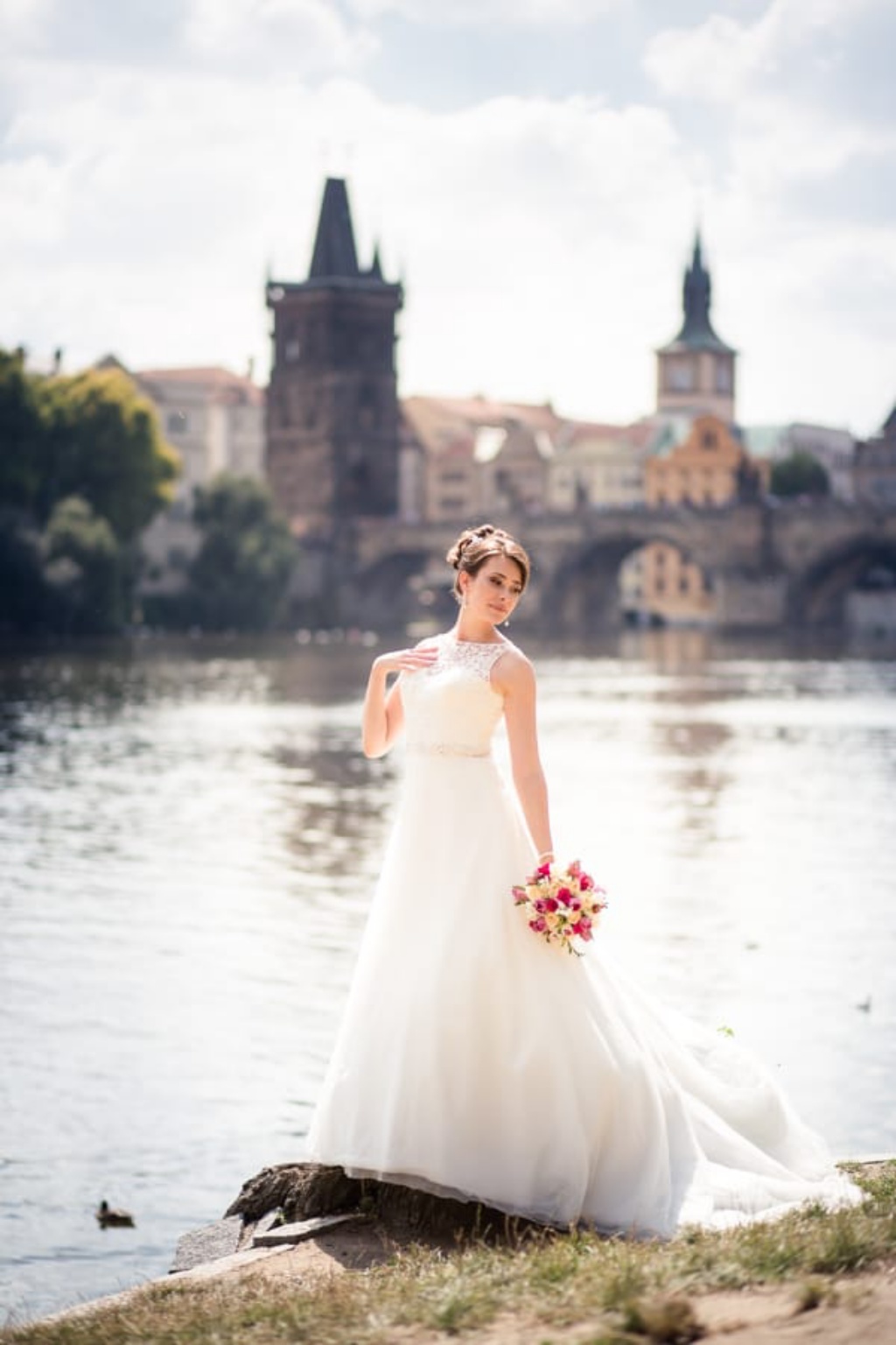 Prague Elopement Wedding At Spanish Synagogue And Charles Bridge  by Roman  on OneThreeOneFour 9