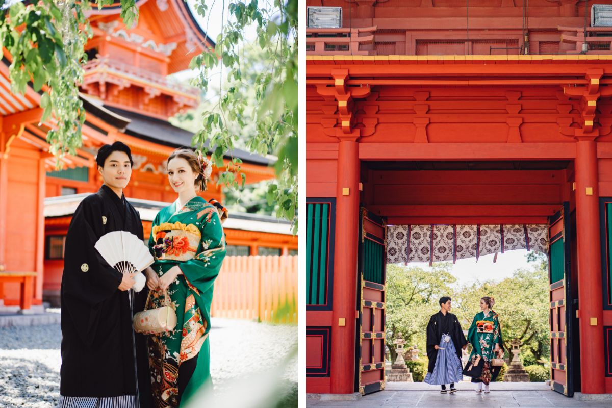 Tokyo Kimono Photoshoot and Prewedding Photoshoot At Makaino Farm & Saiko Lake with Mount Fuji by Dahe on OneThreeOneFour 6