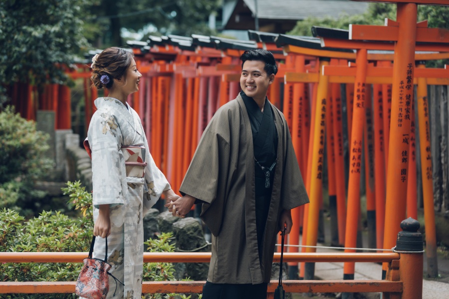 Tokyo Pre-Wedding Photoshoot at Nezu Shrine and Asakusa by Lenham on OneThreeOneFour 1