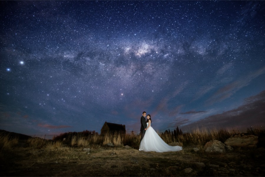 New Zealand Starry Night Prewedding Photoshoot with Alpaca Farm  by Mike on OneThreeOneFour 20