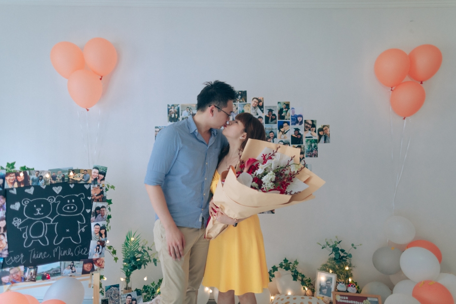 Singapore Surprise Wedding Proposal Photoshoot In Couple's New House by Cheng on OneThreeOneFour 20
