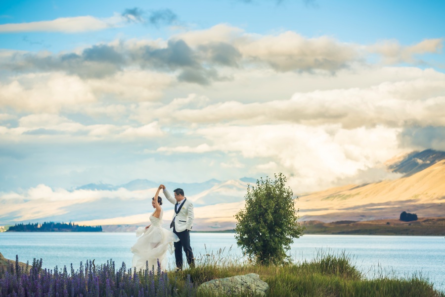New Zealand Pre-Wedding Photoshoot At Christchurch, Lake Pukaki And Alpaca Farm  by Xing on OneThreeOneFour 36
