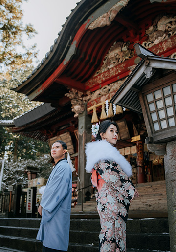 Tokyo Shibuya and Mt Fuji Pre-wedding Photography in Japan