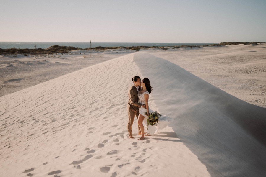E&TJ: Pre-wedding in Perth at luxe Airbnb, Lancelin sand dunes by Jimmy on OneThreeOneFour 8