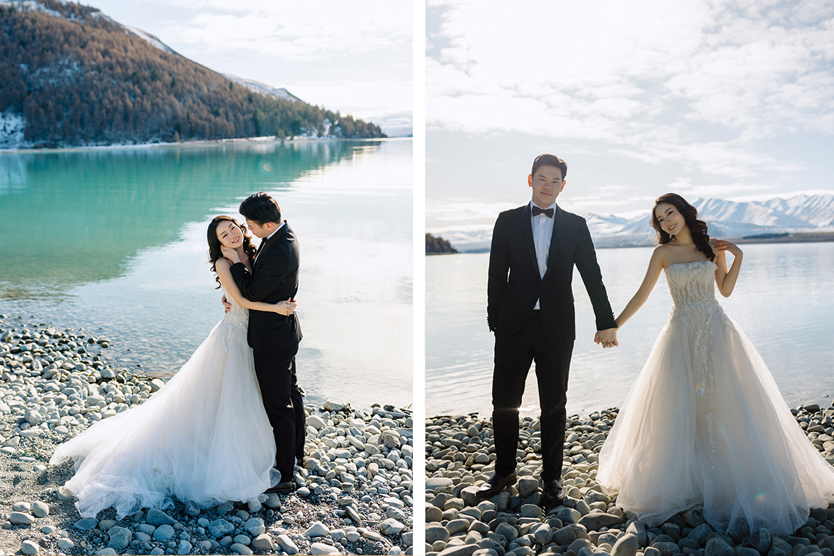 Dreamy Winter Pre-Wedding Photoshoot with Snow Mountains and Glaciers by Fei on OneThreeOneFour 8
