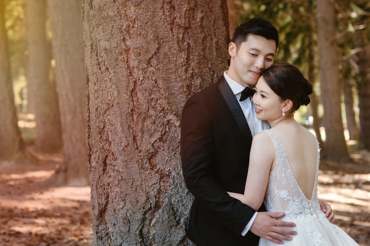 Enchanting New Zealand Summer Pre-Wedding Photoshoot Lupin Season Twin Peak by Fei on OneThreeOneFour 10