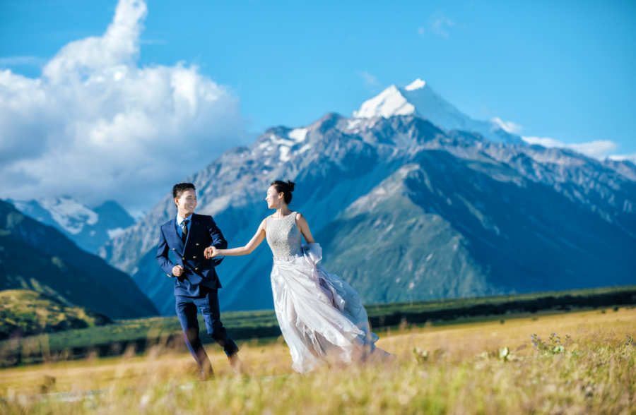紐西蘭婚紗拍攝 - 雪城與蒂卡波湖 by Fei on OneThreeOneFour 6