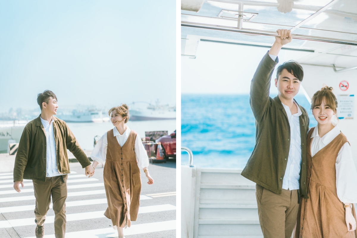 Taiwan Pre-Wedding Photoshoot Ferry Ride Pier Old Town Sea Beach by  on OneThreeOneFour 1