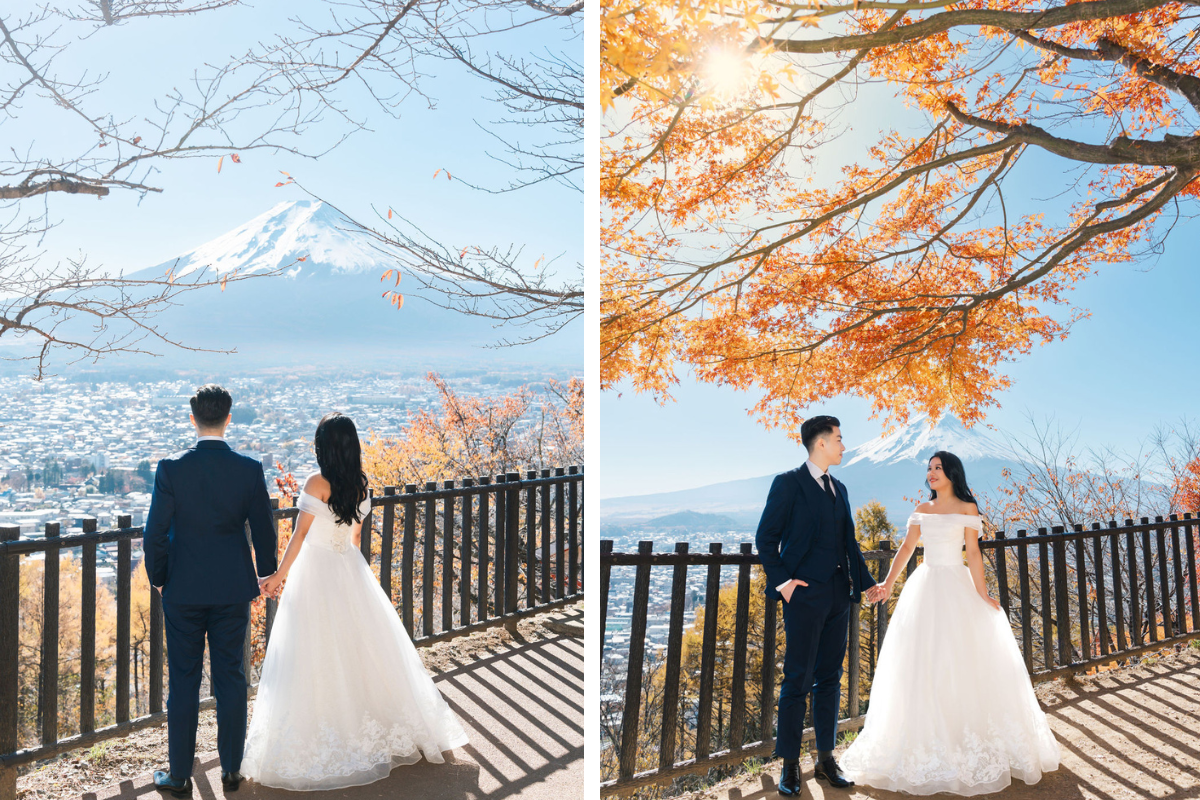 Tokyo Autumn Prewedding Photoshoot At Lake Kawaguchiko & Mount Fuji  by Dahe on OneThreeOneFour 2
