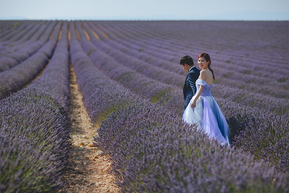 Provence Southern France Pre-Wedding Photoshoot at Lavender Fields & Sunflower Farm by Vin on OneThreeOneFour 1