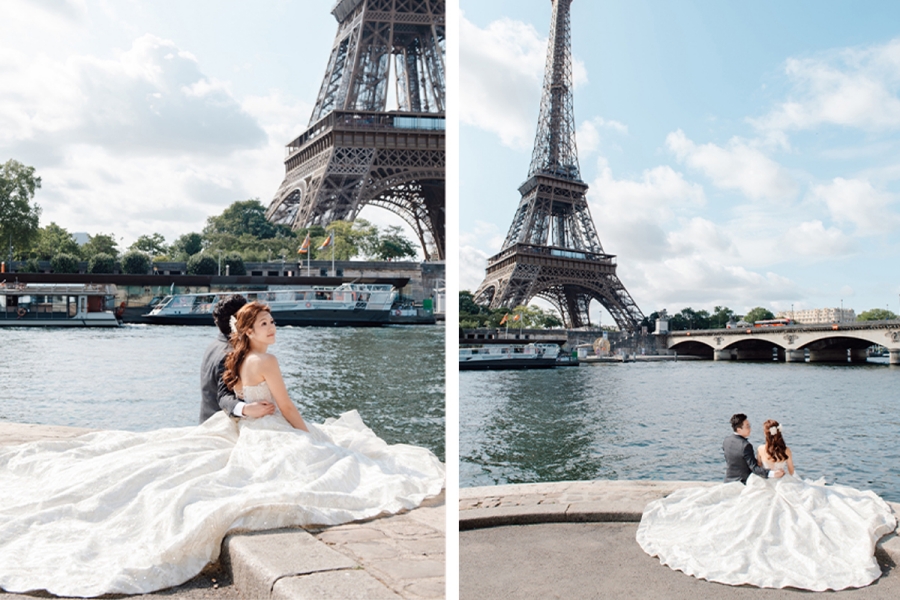 Parisian Elegance: Steven & Diana's Love Story at the Eiffel Tower, Palais Royal, Jardins Du Royal, Avenue de Camoens, and More by Arnel on OneThreeOneFour 9