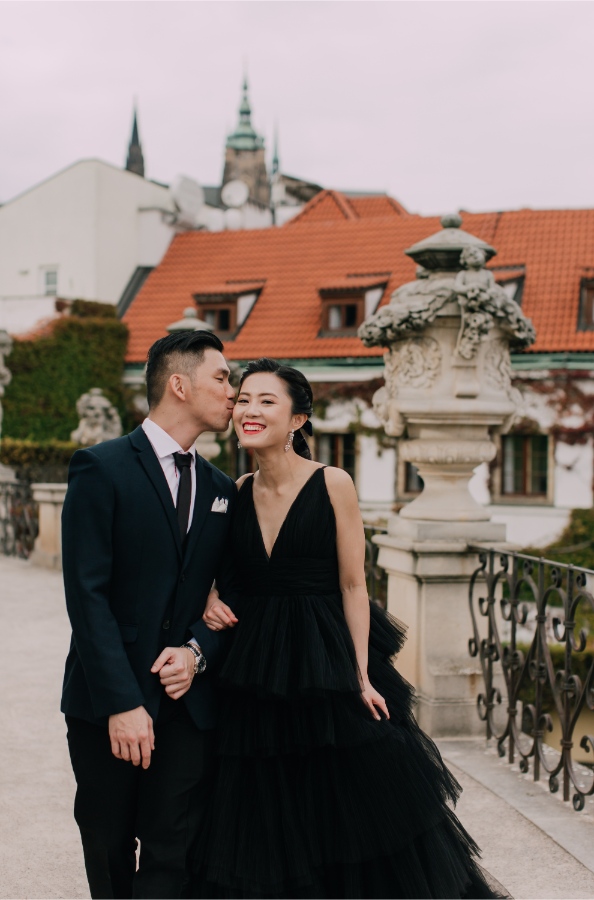 Prague Czech Republic Adventurous prewedding photography with swans, mechanical clock, at Old Town Hall by Nika on OneThreeOneFour 10