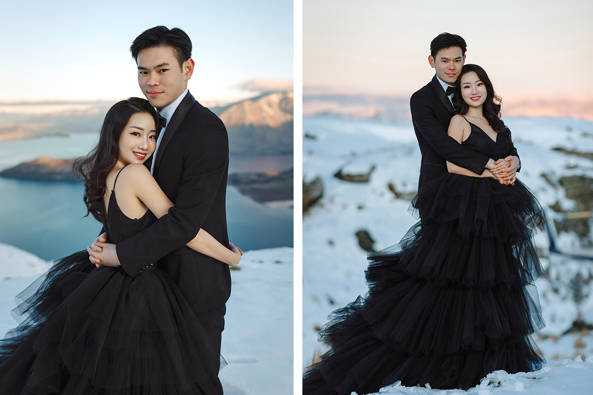 Dreamy Winter Pre-Wedding Photoshoot with Snow Mountains and Glaciers by Fei on OneThreeOneFour 26