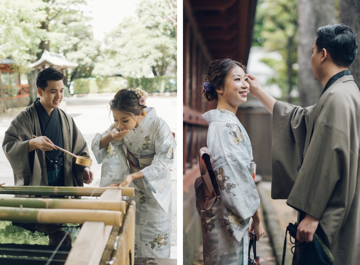C&WM: pre-wedding in Tokyo city with torii gates at Nezu shrine by Lenham on OneThreeOneFour 6