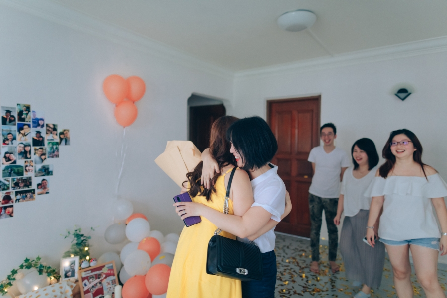 Singapore Surprise Wedding Proposal Photoshoot In Couple's New House by Cheng on OneThreeOneFour 18