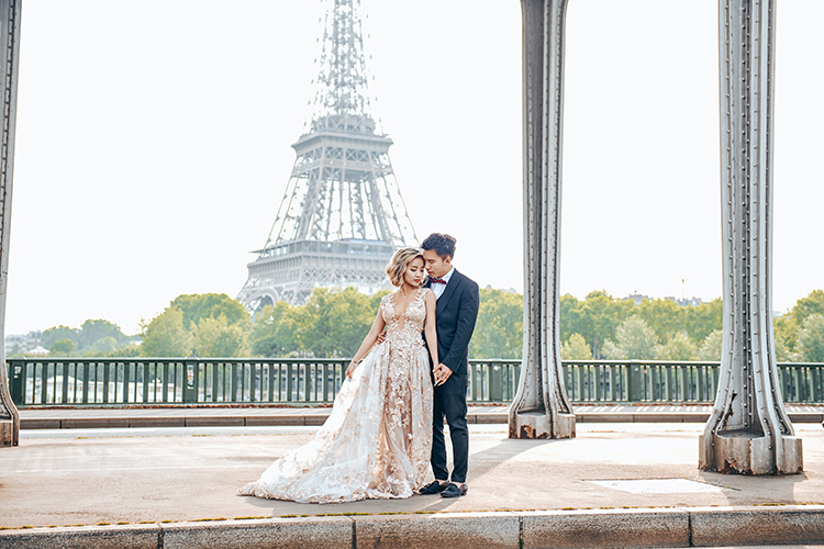巴黎比爾阿克姆橋婚紗拍攝