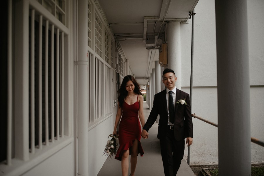 B & H - Singapore Outdoor Pre-Wedding at Jurong Lake Gardens & Back Alleys by Chan on OneThreeOneFour 20